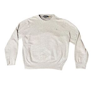 Polo Ralph Lauren Men's Gray Crewneck Sweater Size XL Long Sleeve Casual Wear